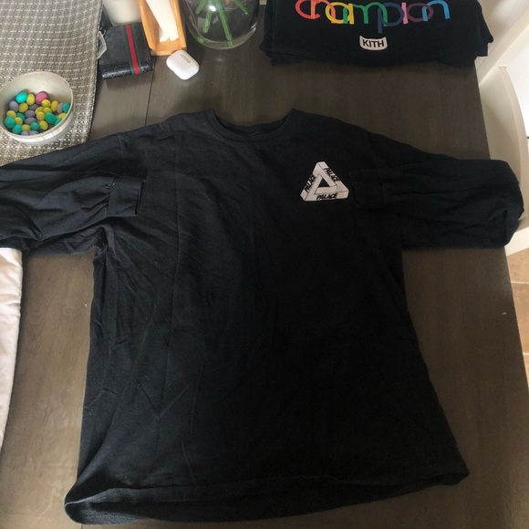 PALACE Shirts | Black Palace Long Sleeve Tee | Poshmark